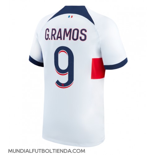 Camiseta Paris Saint-Germain Goncalo Ramos #9 Segunda Equipación Replica 2023-24 mangas cortas